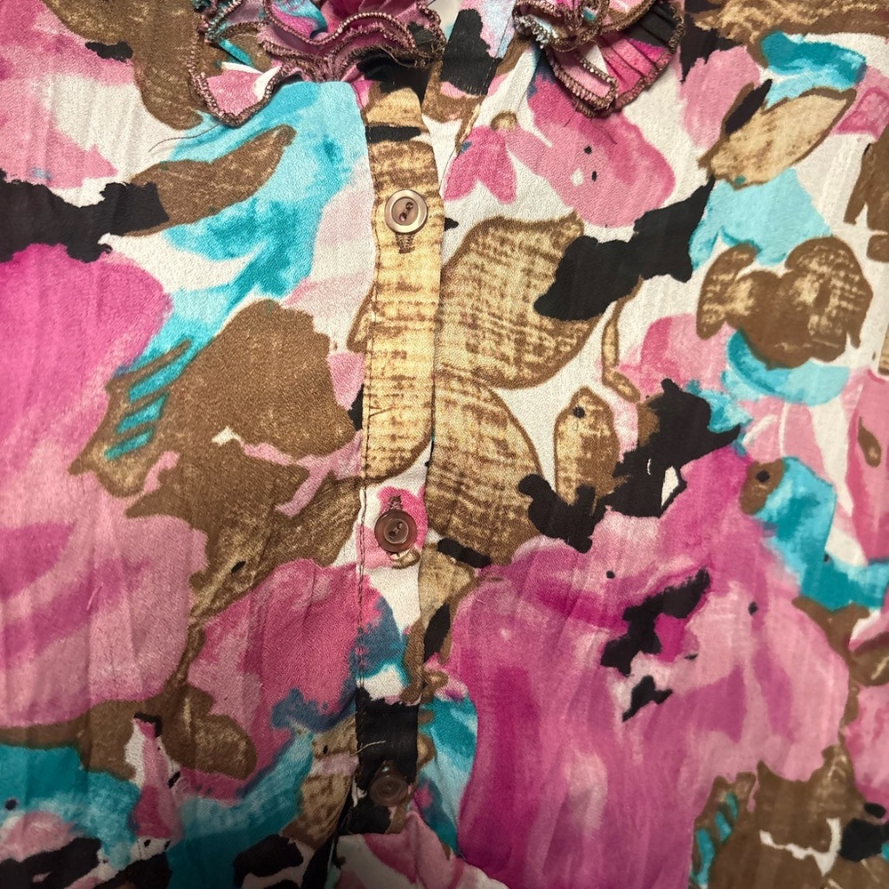 East 5th Multicolor Patterned Top - Picture 4 of 4